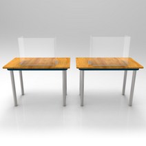 플랜파일 플라스틱 완전투명 가림판 가림막 개인위생 비말방지 책상가림판 개인 위생투명가림판 투명, 투명