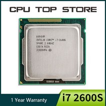 인텔-i7 2600S CPU 프로세서 쿼드코어 2.8GHz 소켓 LGA1155, 한개옵션0