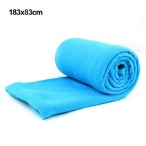 휴대용 두꺼운 양털 침낭 야외 캠핑 여행 따뜻한 겨울 홈 하이킹 이불 장비, 07 Blue