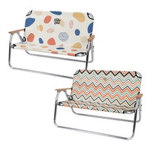 스노우라인 폴딩 벤치 23 캠핑 2인용 체어 의자, 스노우라인 폴딩 벤치 (페블)