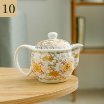 중국식 고급 도자기 세라믹 주전자 티메이커 도자기 티팟 술주전자 사케, G