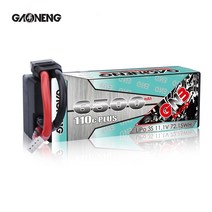 가오능 6500mAh 11.1V 110C 3셀 하드팩 RC 리포배터리, 6500mAh 3셀 110C EC5