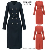 미니멈(MINIMUM)MVDGWO9240브이넥 버튼장식원피스