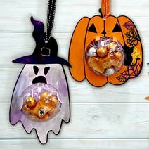 할로윈 사탕목걸이 만들기세트 사탕 케이스 선물, 사탕케이스  호박