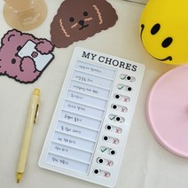 ﻿스케쥴러 체크리스트 보드 메모 하루 일과표 일정표 미니보드 계획표 스케줄관리 어린이집 숙제 장보기 목록표, 체크리스트보드 화이트