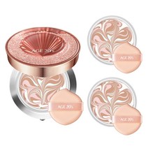 에이지투웨니스 크리스탈 드롭 에디션 팩트 14g HJ 리필1개, 23호 로즈 본품1개 리필2개