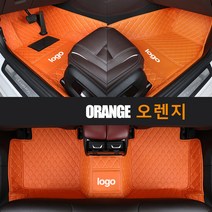 Ecool 캐딜락 바닥매트 코일매트 자동차바닥발판 차발매트 카매트 ATS-V ATS CT4 CT5 CT6 CTS-V CTS XT4 XT5 XT6 에스컬레이드 (캐딜락 도안첨부), 오렌지 Orange, 에스컬레이드 5세대(21년~현재)7seat