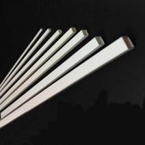 아연 각 파이프 사각 알루미늄 스텐 흰색 사 형 튜브 플라스틱 중공 사 형 길이 건물, 8x6.5x250mm, 5개