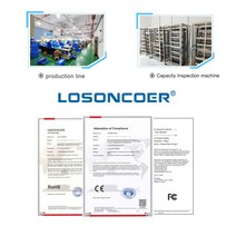 LOSONCOER 듀얼 센스 엣지 게임 컨트롤러 폴리머 소니 PS5 2000mAh 배터리, 한개옵션0