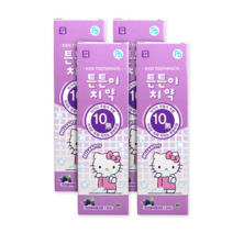 헬로키티 튼튼이치약 천연블루베리향, 80g, 4개
