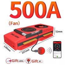 대용량 보조배터리 파워뱅크 스마트 BMS 4s Lifepo4 블루투스 Lipo 4S ~ 24S 80A 250A USB UART 태양광 시스템 저장 배터리, 102.LiFePo4 12S 36V BT - 500A-