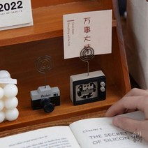 사무실 오피스 문구 용품 구디푸디 아날로그 메모홀더 명함꽂이 인테리어 소품[구디푸디], 탁상시계
