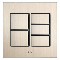다온조명 아루 샴페인골드) 스위치 중5구, 단품