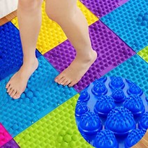 지압발판1+1 지압매트 발바닥 마사지 발지압판, 본상품선택, 지압발판 핑크_지압발판 옐로우