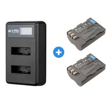 니콘 EL3e 호환 LCD 듀얼충전기+배터리 2개 D80