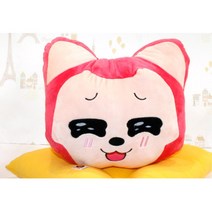 부드러운 촉감 여우 큰사이즈 얼굴 왕쿠션 자취생