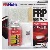 홀츠 보수 용품 FRP 보수 키트 스포일러 퍼티 레진 & 유리 섬유 부착 Holts MH120 자동차 오토바이 용 에어로 스포일러 서핑 보드 등