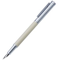 만년필입문 만년필 촉 수제 Hongdian-블랙 포레스트 메탈 티타늄 블랙 EF/F/벤트 닙 아름다운 나무 텍스처 필기구 잉크 펜 비즈니스용 사무실용, Medium 0.7mm, White-Only One Pen