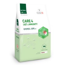 네츄럴랩 케어4 다이어트&면역 유기농 70% 기능성 건식사료, 다이어트, 6kg, 1개