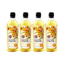 백설 카놀라유, 900ml, 4개
