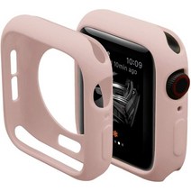 작업용 책상 매트 커팅 고무판 깔판 소프트 실리콘 케이스 apple watch 7 6, 38MM, 분홍