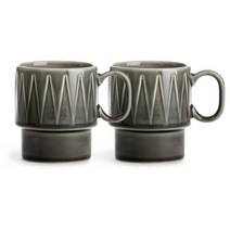 사가폼 커피 앤 모어 컬렉션 머그 그레이 2개