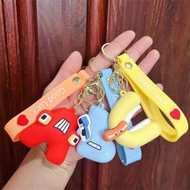 알파벳 로어 키링 로블록스 Alphabet Lore 실리콘키링 레인보우프렌즈, P키링