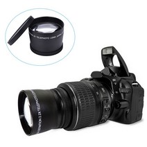 접사링 텔레컨버터58mm 2x hd 광각 렌즈 클로즈업 부분 렌즈 니콘캐논 dslr, 1개