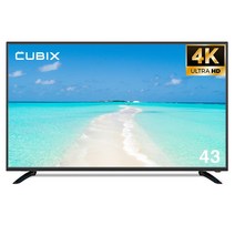 삼성패널 중소기업 43인치 UHD 4K TV 109cm LED TV 스탠드형 벽걸이 가능 자가 설치 방문 설치, 스탠드형 택배배송