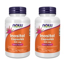 ﻿나우푸드 이노시톨 500mg 100캡슐 2개, 100정, 100정
