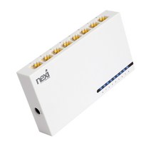 넥시 8포트 기가비트 벽면 부착형 스위칭 허브 NX1214