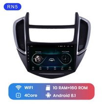안드로이드올인원 쉐보레 트랙스 2014-2016 차량용 라디오 멀티미디어 비디오 플레이어 GPS 내비게이션 안드로이드, RN5 1G 16G