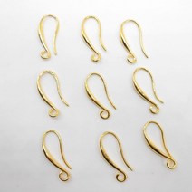 비즈공예 원석 DIY 수제 금색과 은색 8X20 귀 보석 커넥터 클립 버클 925 숙녀 액세서리 50 개, 01 Gold    50PCS