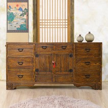 오동5자뷔페장 이조공예 고가구 원목가구 수납장 콘솔, 단품