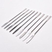 1pc 스테인레스 스틸 믹싱 팔레트 주걱 스푼 네일 아트 도구 스틱 막대 톤 메이크업 화장품 광택 크림, 한개옵션0