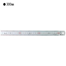 [SHINWA] 신와 철직자-무광 규격 150mm 300mm 600mm 모음 양면눈금, 1개