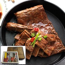 꿀맛연구소 백종원의 3대천왕 향유갈비 원조 포천 이동갈비 양념 돼지갈비 선물세트 2kg(1kg x2팩) 부직포가방 선물용갈비, 2개, 1kg