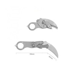 서바이벌나이프 캠핑용칼 헌팅나이프 야외 휴대 클로 다기능 자기 방어 포켓, 하얀