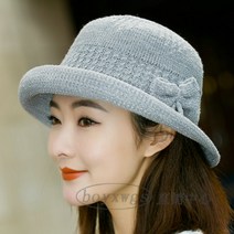 새로운 비니 어부모 문예 여자 가을 자외선차단모자, 회색, 프리사이즈(54-59cm), C07-그레이