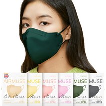 에어뮤즈 새부리형 컬러 마스크 10매 얼굴작아보이는 세부리형 살색 핑크색 베이지, 중형 10매, 모던 그레이, 10개