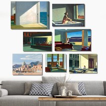 에드워드 호퍼 그림 액자 No1~12 캔버스 3호(27x19cm), 5. Gas/캔버스액자(옆면검정)