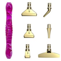 보석십자수 도구 펜 집에서할수있는취미1세트 5D 다이아몬드 페인팅 펜 금속 PenTips 안티-슬립 매트 자수, 12 Purp pen