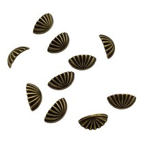 FCSHOP 10/갑 골동품 인형 집 미니어처 가구 서랍 손잡이 금속 1:12 인형 집에 대한 규모 미니 수제 액세서리 장식, 10x5mm, 청동