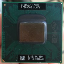 인텔 CPU 노트북 코어 2 듀오 T7800 4M 캐시/2.6GHz/800/듀얼 프로세서 지원 965, 단일옵션