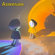 벽난로 일몰 램프 LED 레인보우 네온 야간 조명 프로젝터 벽 분위기 조명 침실 홈 룸, [04]