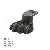 빈티지 보석 상자 선물 나무 케이스 장식 피트 다리 금속 코너 보호대 나사 지원 브래킷 2 개, [01] A