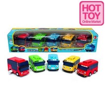 꼬마버스타요5P세트 태엽완구 타요미니자동차, 단일옵션