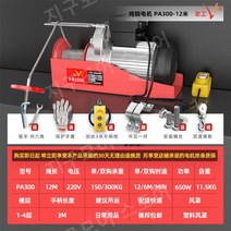 리프트 아도라윈치 220v 트럭 호이스트 차량용윈치, 150-300kg 12미터