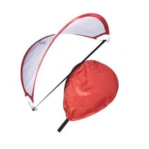 아이 휴대용 접이식 골대 축구 야외 훈련 그물 대화 형 장난감, 빨간