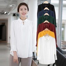 모슬린 엄마옷 진주카라블라우스 ETP712239 마담 미시옷 중년여성의류 빅사이즈 50대 60대여성옷